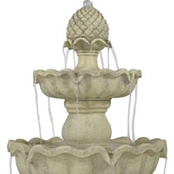 Sunnydaze Decor 3-Tier Pineapple Outdoor Water Fountain -Sunny Decor Shop 357811 PT2. AC SS1800 V1641944811
