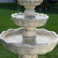 Sunnydaze Decor 3-Tier Pineapple Outdoor Water Fountain -Sunny Decor Shop 357811 PT8. AC SS1800 V1641948122