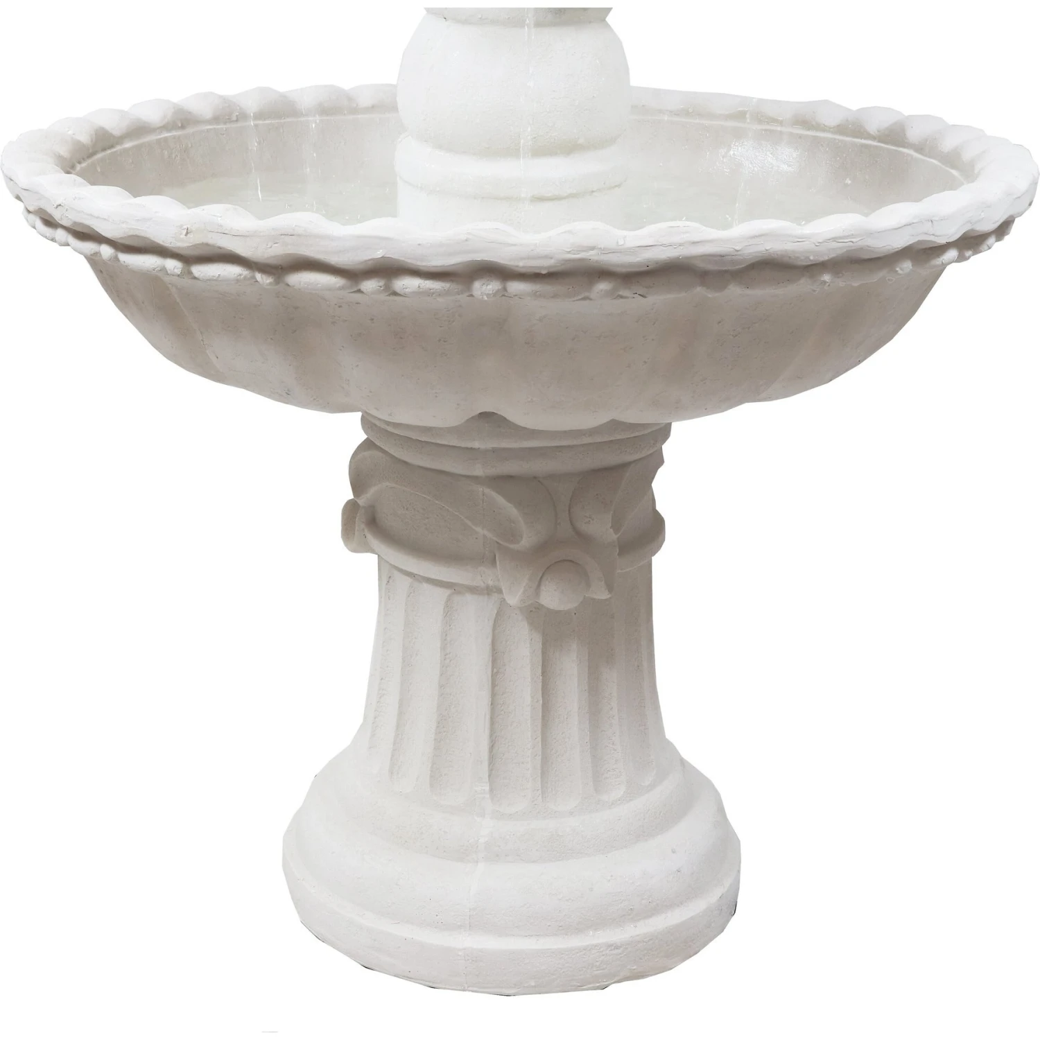 Sunnydaze Decor 4-Tier White Electric Water Fountain 7 Sunnydaze Decor 4-Tier White Electric Water Fountain - Image 5
