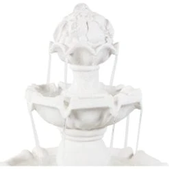 Sunnydaze Decor 4-Tier White Electric Water Fountain 18 Sunnydaze Decor 4-Tier White Electric Water Fountain -Sunny Decor Shop 357813 PT7. AC SS1800 V1641949047
