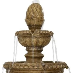 Sunnydaze Decor 4-Tier Outdoor Patio Electric Eggshell Water Fountain -Sunny Decor Shop 357815 PT2. AC SS1800 V1641942740