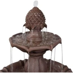 Sunnydaze Decor 2-Tier Curved Plinth Outdoor Water Fountain -Sunny Decor Shop 357817 PT5. AC SS1800 V1641944581