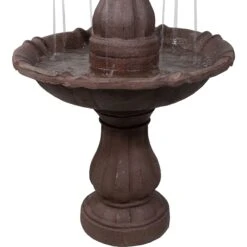 Sunnydaze Decor 2-Tier Curved Plinth Outdoor Water Fountain -Sunny Decor Shop 357817 PT7. AC SS1800 V1641945414