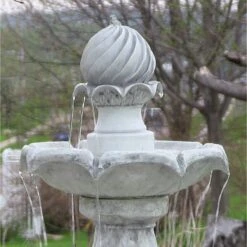 Sunnydaze Decor 2-Tier Arcade Solar Water Fountain -Sunny Decor Shop 357821 PT4. AC SS1800 V1641940937