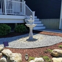 Sunnydaze Decor 2-Tier Arcade Solar Water Fountain -Sunny Decor Shop 357821 PT7. AC SS1800 V1641944507