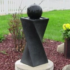 Sunnydaze Decor Black Ball Solar Water Fountain 17 Sunnydaze Decor Black Ball Solar Water Fountain -Sunny Decor Shop 357823 PT6. AC SS1800 V1641946900