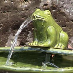 Sunnydaze Decor Ceramic Solar Frog Outdoor Water Fountain -Sunny Decor Shop 357825 PT3. AC SS1800 V1641940902