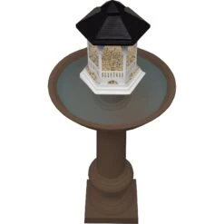 Oakland Living Modern Round Cast Bird Bath & Feeder Combo -Sunny Decor Shop 357966 PT3. AC SS1800 V1643062326