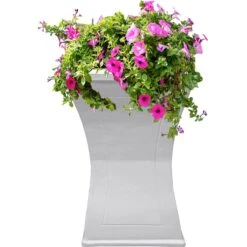 Oakland Living Modern Square Cast Bird Bath & Planter Vase Combo -Sunny Decor Shop 357974 PT5. AC SS1800 V1643074582
