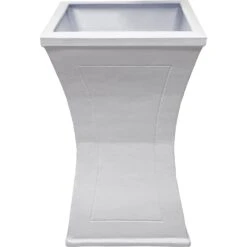 Oakland Living Modern Square Cast Bird Bath & Planter Vase Combo -Sunny Decor Shop 357974 PT6. AC SS1800 V1643065292