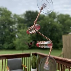 Sweet Feeders Geo Bird Feeder, Copper, 2 Station -Sunny Decor Shop 368065 PT6. AC SS1800 V1645742522