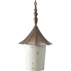 Glitzhome Farmhouse Metal Pagoda Birdhouse With Bronze Roof -Sunny Decor Shop 368220 PT6. AC SS1800 V1663106872