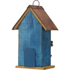 Glitzhome Distressed Solid Wood Birdhouse With 3D Flowers 15 Glitzhome Distressed Solid Wood Birdhouse With 3D Flowers -Sunny Decor Shop 368229 PT5. AC SS1800 V1663106571