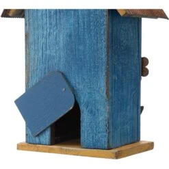 Glitzhome Distressed Solid Wood Birdhouse With 3D Flowers 16 Glitzhome Distressed Solid Wood Birdhouse With 3D Flowers -Sunny Decor Shop 368229 PT6. AC SS1800 V1660772579