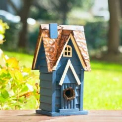 Glitzhome Distressed Solid Wood Cottage Birdhouse 13 Glitzhome Distressed Solid Wood Cottage Birdhouse -Sunny Decor Shop 368232 PT3. AC SS1800 V1663106183