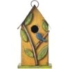 Glitzhome Washed Distressed Solid Wood Birdhouse With 3D Tree & Bird -Sunny Decor Shop 368241 MAIN. AC SS1800 V1663106843