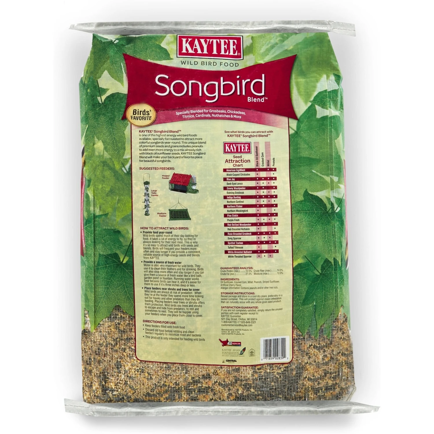 Kaytee Songbird Wild Bird Food, 14-lb Bag 4 Kaytee Songbird Wild Bird Food, 14-lb Bag - Image 2
