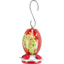 Red Carpet Studios Hummingbird Feeder, Red, 27.05-oz
