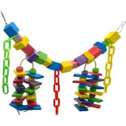 SunGrow Large Hammock Swing For Parrot & Cockatiel, Bridge Blocks Bird Toy -Sunny Decor Shop 371293 PT1. AC SS1800 V1691606857