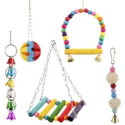 SunGrow Parakeet & Budgie Swing Toy & Hammock Set -Sunny Decor Shop 371297 PT1. AC SS1800 V1647638781