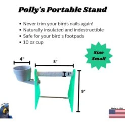 Polly's Pet Products Portable Bird Stand 8 Polly's Pet Products Portable Bird Stand -Sunny Decor Shop 504162 PT2. AC SS1800 V1674073869
