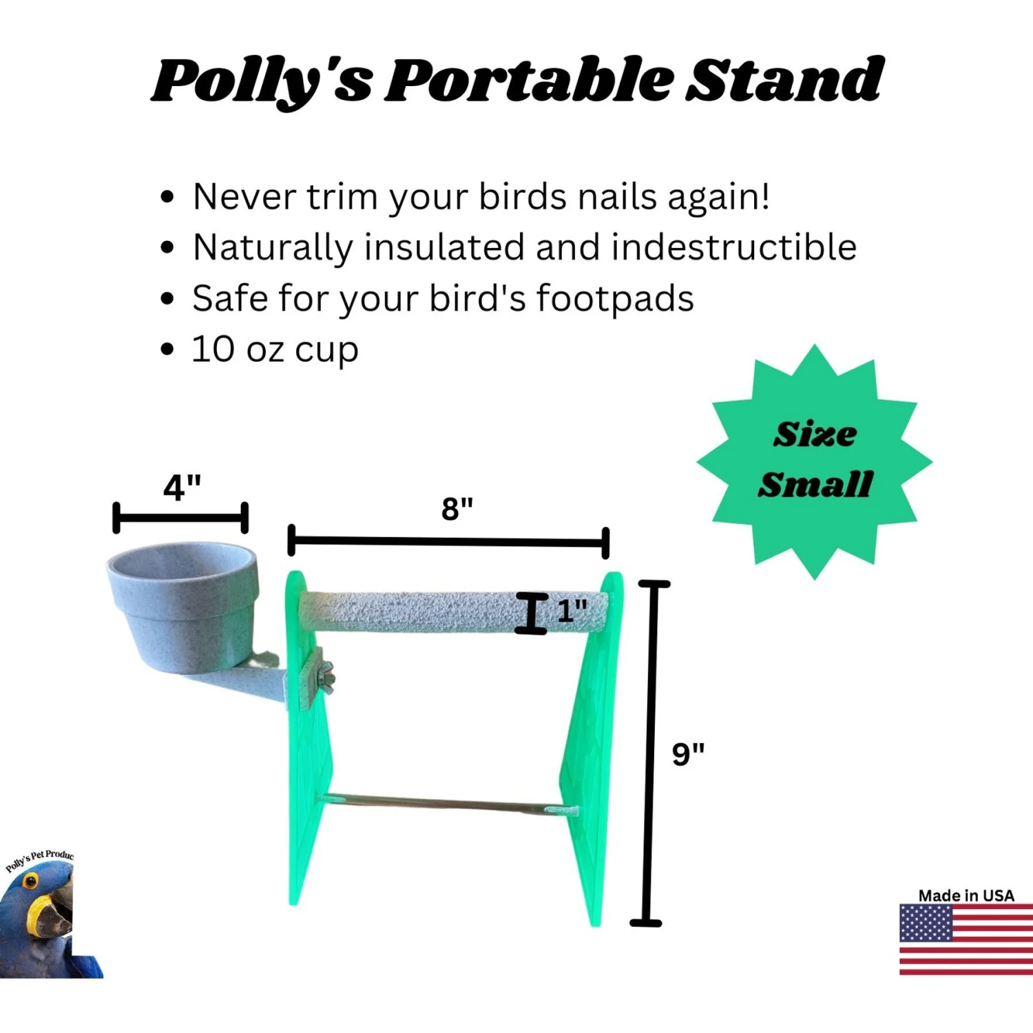 Polly's Pet Products Portable Bird Stand 5 Polly's Pet Products Portable Bird Stand - Image 3
