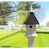 Birds Sanctuary Handmade Wooden Mounted Birdhouse Post -Sunny Decor Shop 511686 MAIN. AC SS1800 V1663713980