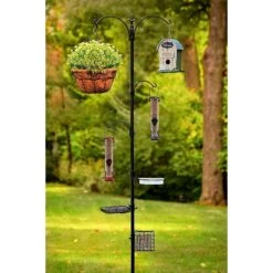 Ashman Deluxe 5 Prong Base Premium Bird Feeding Station -Sunny Decor Shop 515222 PT1. AC SS1800 V1649344297