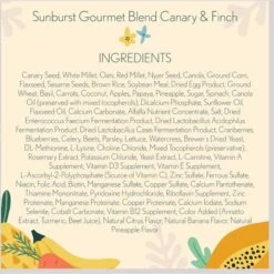 Higgins Sunburst Gourmet BlendBird Seed & Grains Canary & Finch Bird Food, 2-lb Bag -Sunny Decor Shop 518750 PT2. AC SS1800 V1682699548