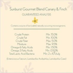 Higgins Sunburst Gourmet BlendBird Seed & Grains Canary & Finch Bird Food, 2-lb Bag -Sunny Decor Shop 518750 PT3. AC SS1800 V1682699975