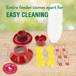 Perky-Pet Top-Fill Grand Master Plastic Hummingbird Feeder, Red, 48-oz  -Sunny Decor Shop 533318 PT6. AC SS1800 V1652470637