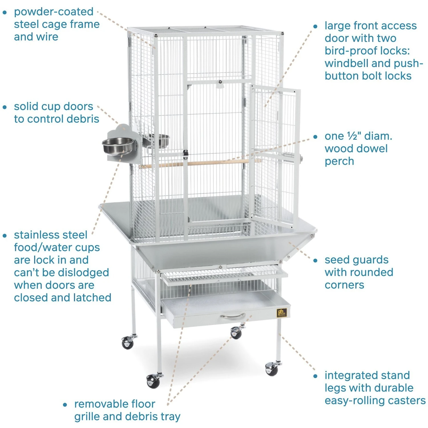 Prevue Pet Products Deluxe Bird Cage 5 Prevue Pet Products Deluxe Bird Cage - Image 3