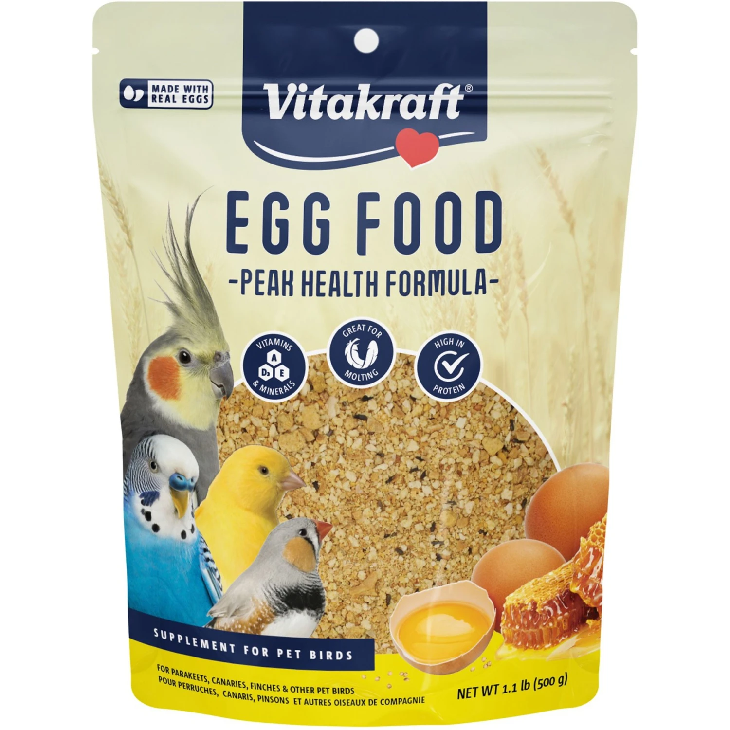 Vitakraft VitaSmart Egg Food Daily Calcium Supplement For Birds, 1.1-lb Bag 3 Vitakraft VitaSmart Egg Food Daily Calcium Supplement For Birds, 1.1-lb Bag