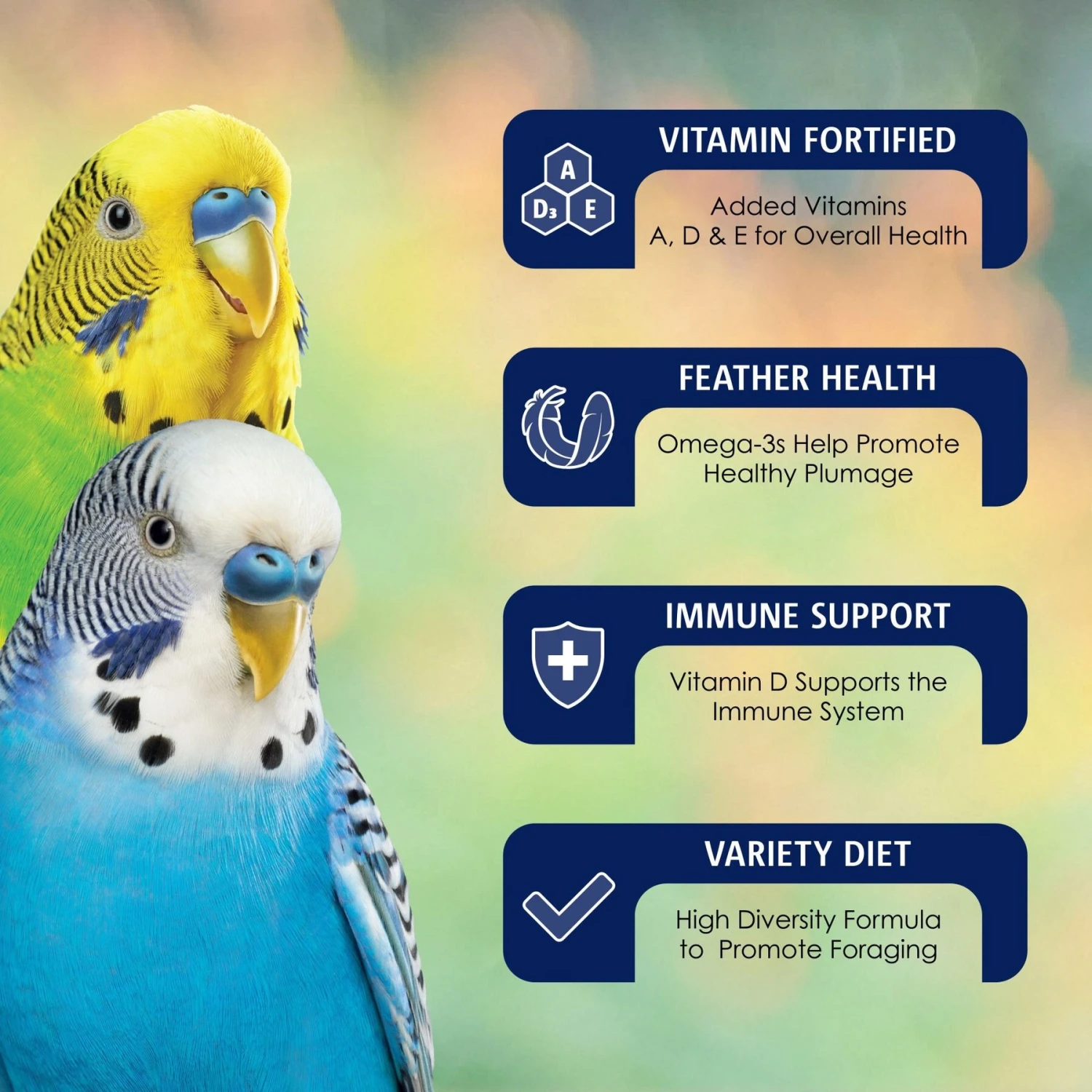 Vitakraft Vita Smart Gourmet Fortified Daily Parakeet Bird Food, 2-lb Bag 6 Vitakraft Vita Smart Gourmet Fortified Daily Parakeet Bird Food, 2-lb Bag - Image 4