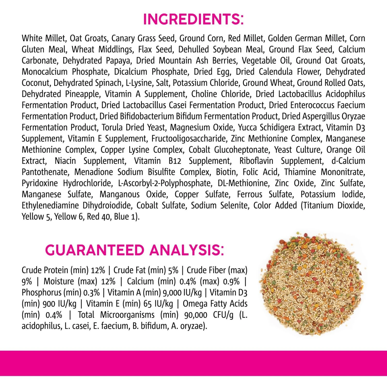 Vitakraft Vita Smart Gourmet Fortified Daily Parakeet Bird Food, 2-lb Bag 7 Vitakraft Vita Smart Gourmet Fortified Daily Parakeet Bird Food, 2-lb Bag - Image 5