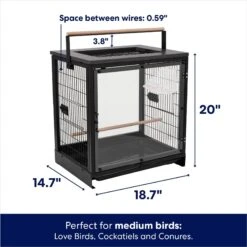 Frisco Sweet Retreat Pet Bird Carrier -Sunny Decor Shop 574822 PT1. AC SS1800 V1676577932