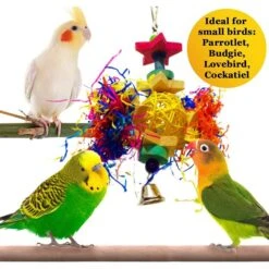 SunGrow Paper Shred With Chew Blocks Parakeet & Cockatiel Foraging & Cage Hanging Accessory -Sunny Decor Shop 579310 PT4. AC SS1800 V1658226912