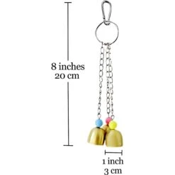 SunGrow Parrot Hanging Ring Bell Bird Toys Cage Accesories, 3 Count, 7.9-inch -Sunny Decor Shop 640750 PT6. AC SS1800 V1678998264