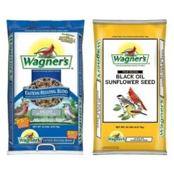 Wagner's Eastern Regional Blend Deluxe Wild Bird Food & Wagner's Four Season 100% Black Oil Sunflower Seed Wild Bird Food