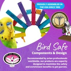 Super Bird Creations Balsa Peacock Bird Toy -Sunny Decor Shop 655774 PT7. AC SS1800 V1684341906