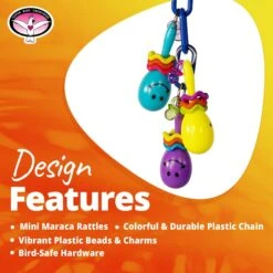 Super Bird Creations Maraca Mania Bird Toy 15 Super Bird Creations Maraca Mania Bird Toy -Sunny Decor Shop 655830 PT8. AC SS1800 V1684342215
