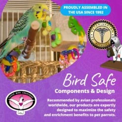 Super Bird Creations Dancing Daisies Bird Toy -Sunny Decor Shop 655862 PT7. AC SS1800 V1684342248