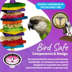 Super Bird Creations Haystack Bird Toy -Sunny Decor Shop 655926 PT7. AC SS1800 V1684340547