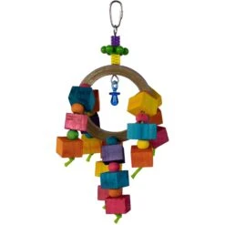 Super Bird Creations Balsa Rainbow Ring Bird Toy -Sunny Decor Shop 655990 PT1. AC SS1800 V1667345049