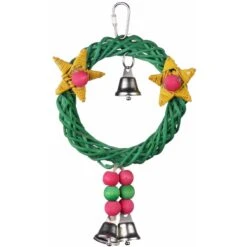 Super Bird Creations Xmas Wreath Vine Swing Bird Toy -Sunny Decor Shop 656070 PT1. AC SS1800 V1667355616