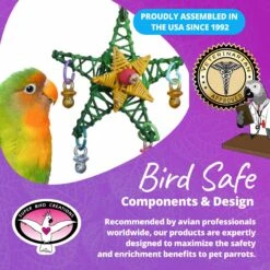 Super Bird Creations Xmas Star Bird Toy -Sunny Decor Shop 656086 PT7. AC SS1800 V1684334518