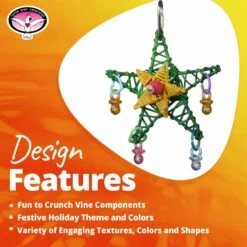 Super Bird Creations Xmas Star Bird Toy -Sunny Decor Shop 656086 PT8. AC SS1800 V1684334515