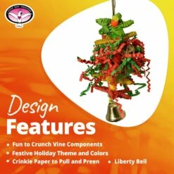 Super Bird Creations Xmas Crinkle Little Star Bird Toy -Sunny Decor Shop 656118 PT8. AC SS1800 V1684334481
