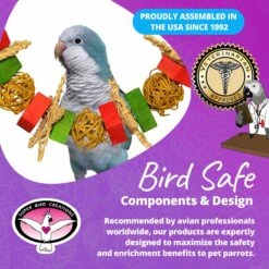 Super Bird Creations Xmas Garland Bird Toy -Sunny Decor Shop 656142 PT7. AC SS1800 V1684334420