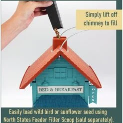 North States Bed & Breakfast Bird Feeder, Turquoise & Copper -Sunny Decor Shop 659166 PT2. AC SS1800 V1664894089